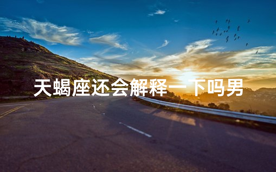 天蝎座还会解释一下吗男生