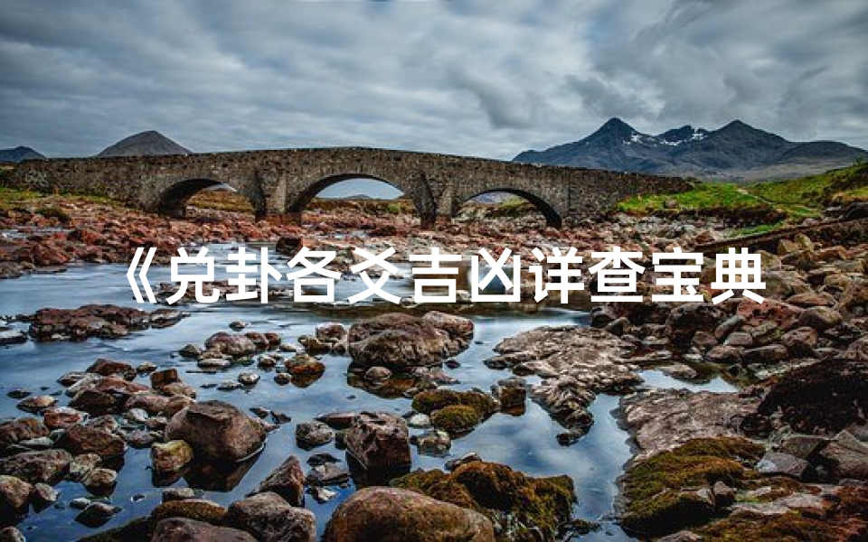 《兑卦各爻吉凶详查宝典解析大全》