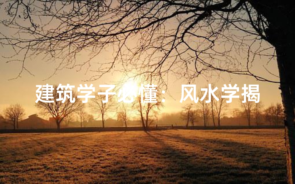 建筑学子必懂：风水学揭秘