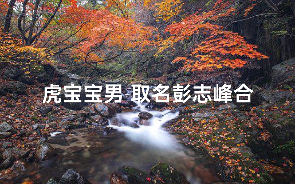 虎宝宝男 取名彭志峰合适吗;虎宝宝男取名彭志峰，寓意如何？