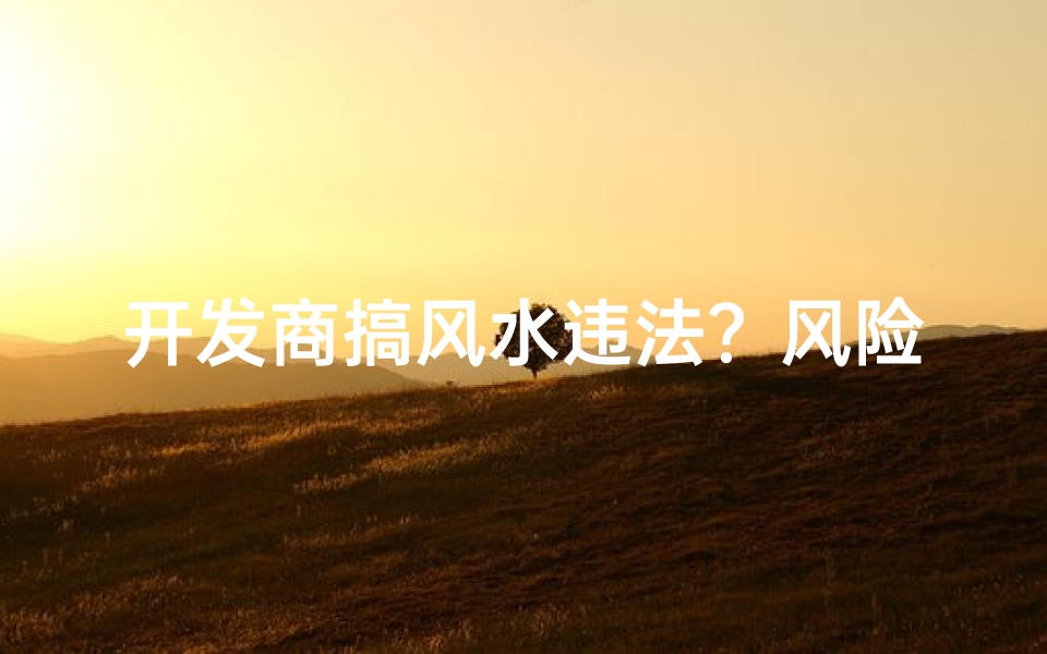 开发商搞风水违法？风险与责任并存