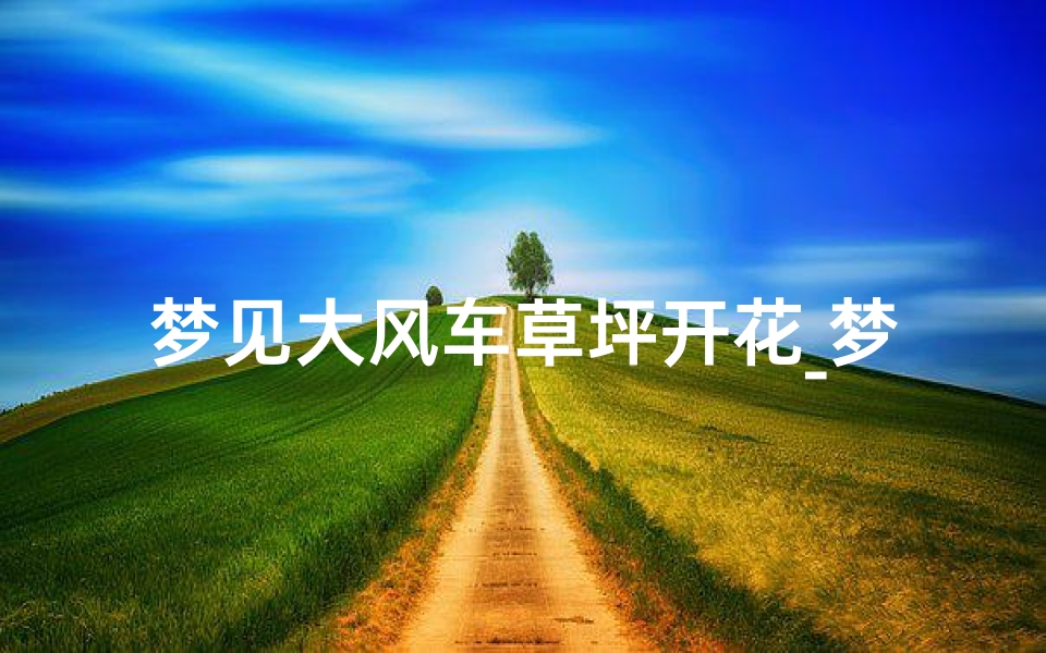 梦见大风车草坪开花_梦见花很大的风