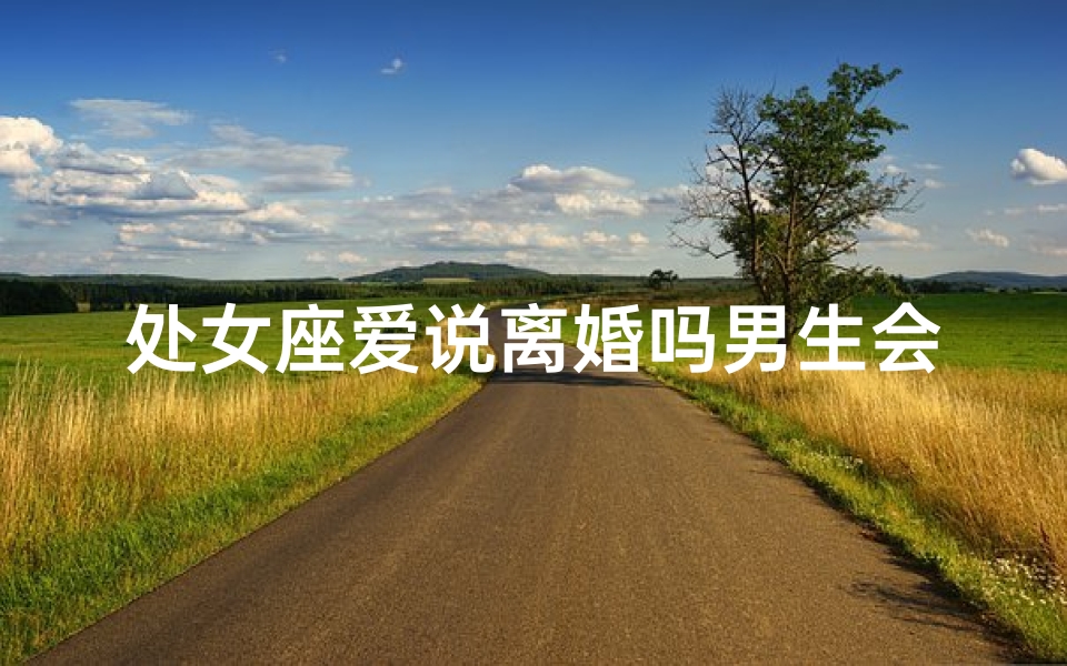 处女座爱说离婚吗男生会怎么想呢-处女座爱说离婚，男生内心独白：婚姻的坚守与困惑