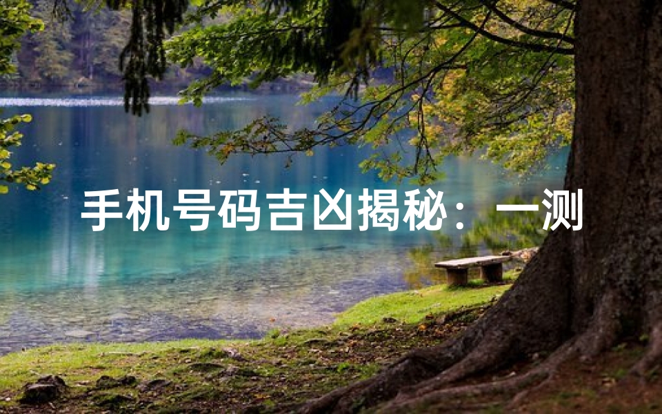 手机号码吉凶揭秘：一测便知运势好坏