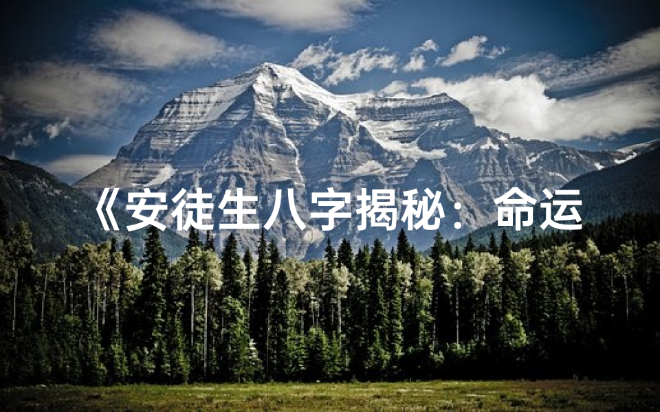 《安徒生八字揭秘：命运编织的童话人生》