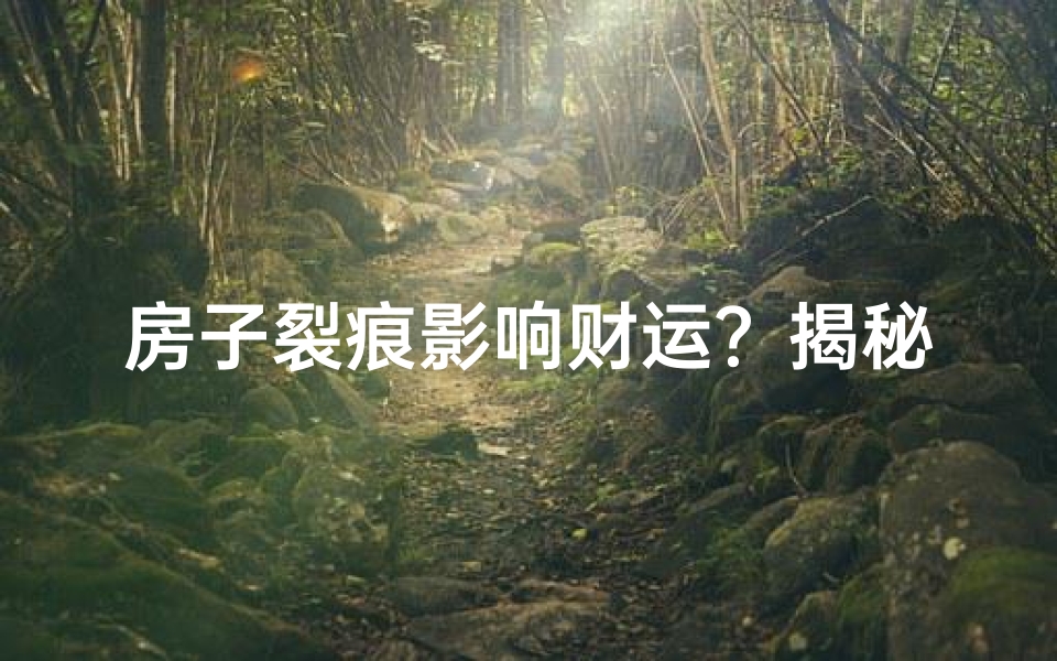 房子裂痕影响财运？揭秘风水秘密