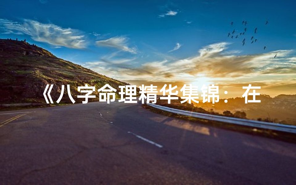 《八字命理精华集锦：在线阅读宝典》