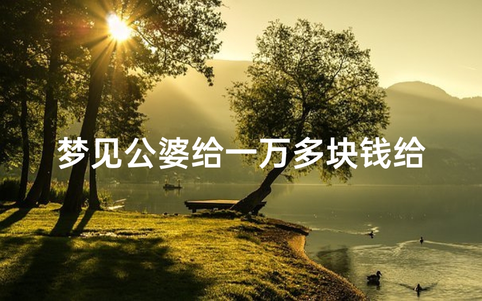 梦见公婆给一万多块钱给我、梦见公公婆婆给自己钱