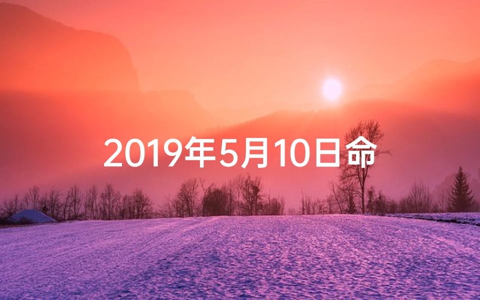 2019年5月10日命格;2019年5月10日命格：揭秘独特命运之谜