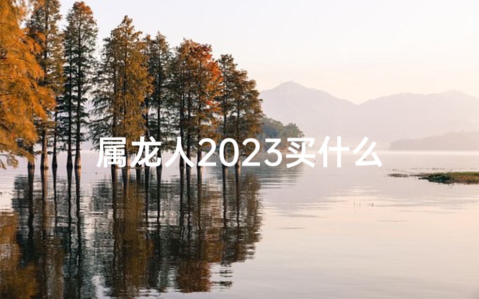 属龙人2023买什么
