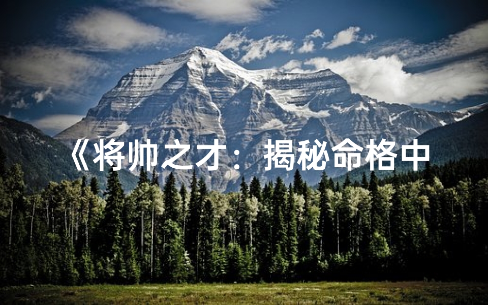 《将帅之才：揭秘命格中的卓越特征》