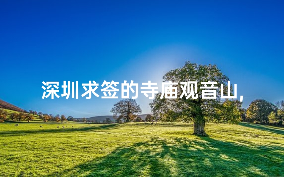 深圳求签的寺庙观音山,深圳观音山求签圣地，灵验祈福之旅