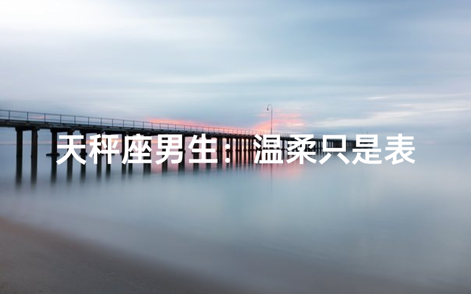 天秤座男生：温柔只是表象？