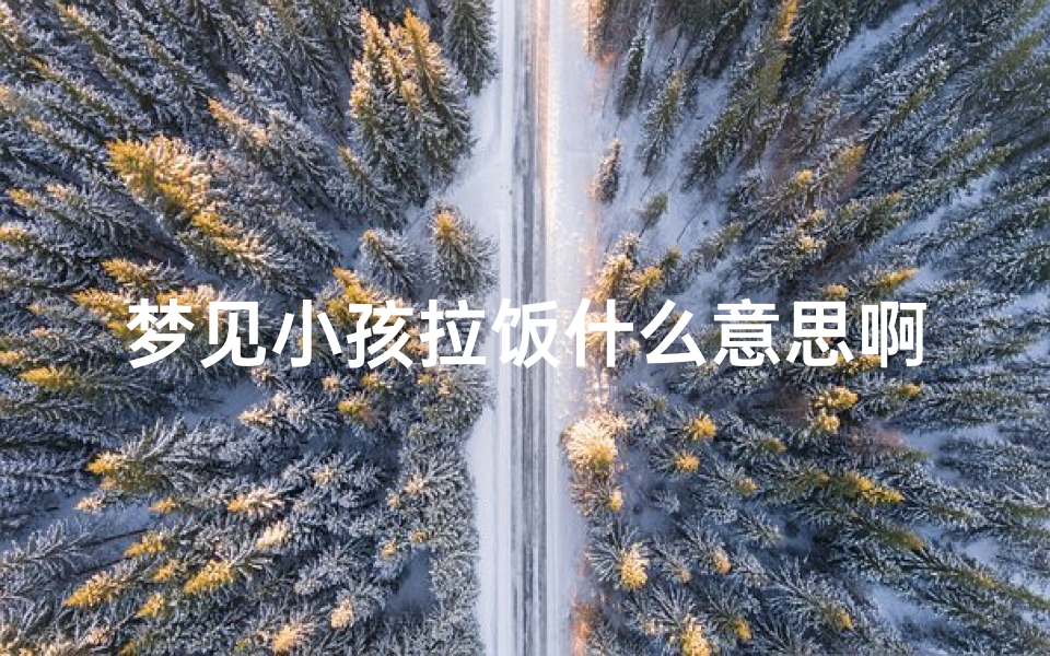 梦见小孩拉饭什么意思啊;梦见小孩拉饭什么意思啊周公解梦