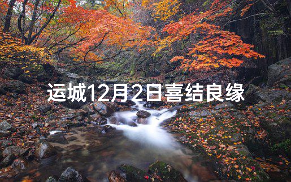 运城12月2日喜结良缘，订婚吉日见证爱情