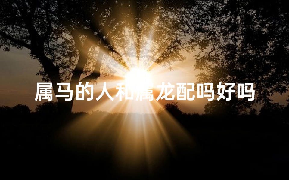 属马的人和属龙配吗好吗-属马的人和属龙的人相配吗