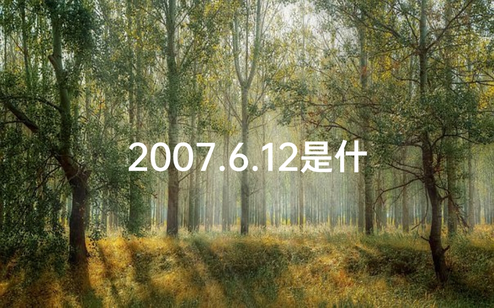 2007.6.12是什么星座、2007年6月12日生辰八字揭秘