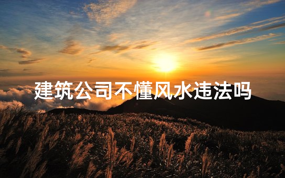 建筑公司不懂风水违法吗_建筑公司不懂风水违法吗知乎