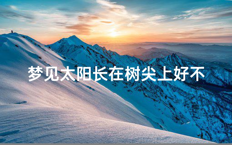 梦见太阳长在树尖上好不好_梦见太阳照在树上