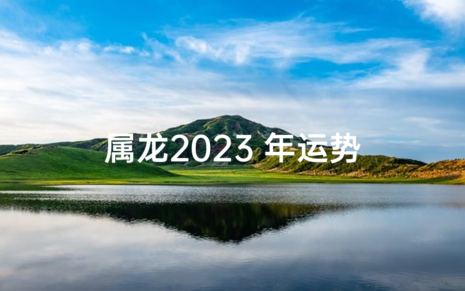 属龙2023 年运势