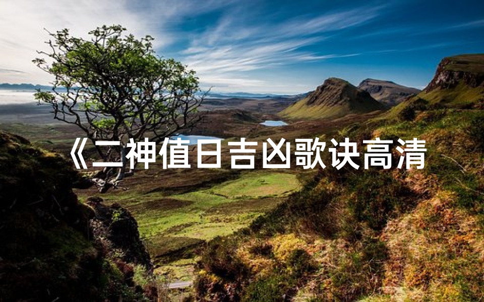 《二神值日吉凶歌诀高清图鉴》