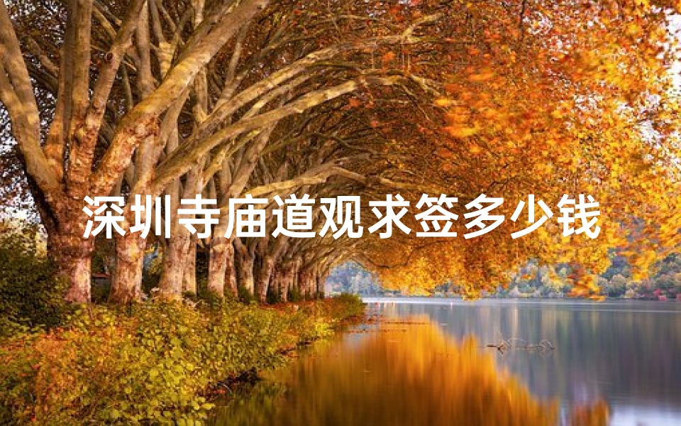 深圳寺庙道观求签多少钱,深圳寺庙抽签