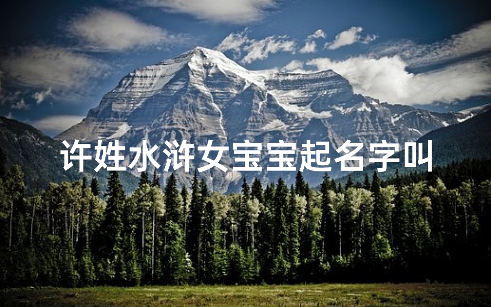 许姓水浒女宝宝起名字叫什么-《许姓水浒女宝宝：传承经典，智慧如水》