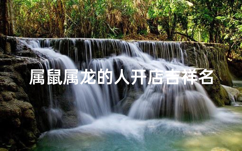 属鼠属龙的人开店吉祥名字