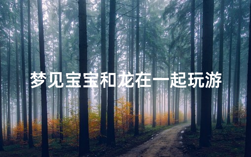 梦见宝宝和龙在一起玩游戏,梦见龙和孩子在玩耍好吗