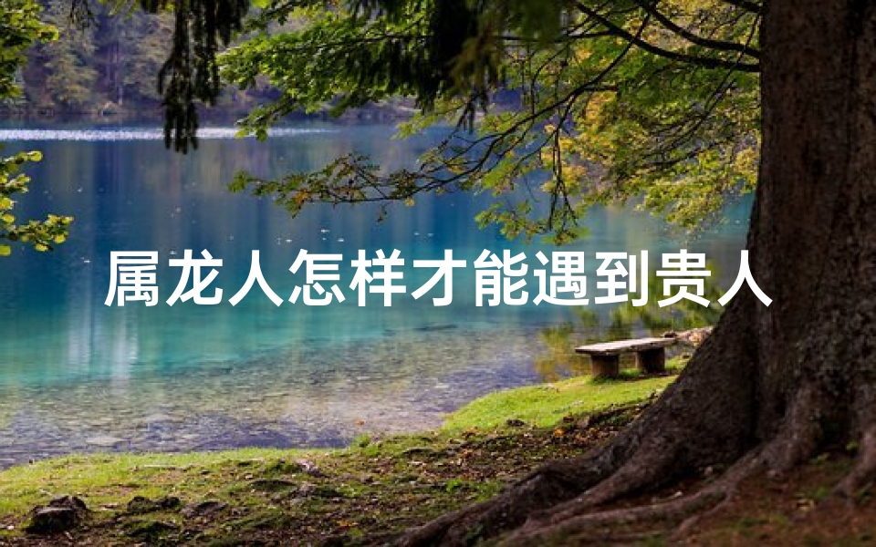 属龙人怎样才能遇到贵人-属龙人如何邂逅贵人：秘诀全解析