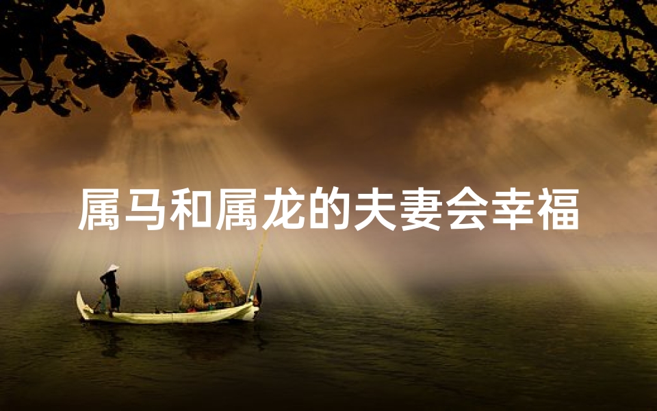 属马和属龙的夫妻会幸福吗