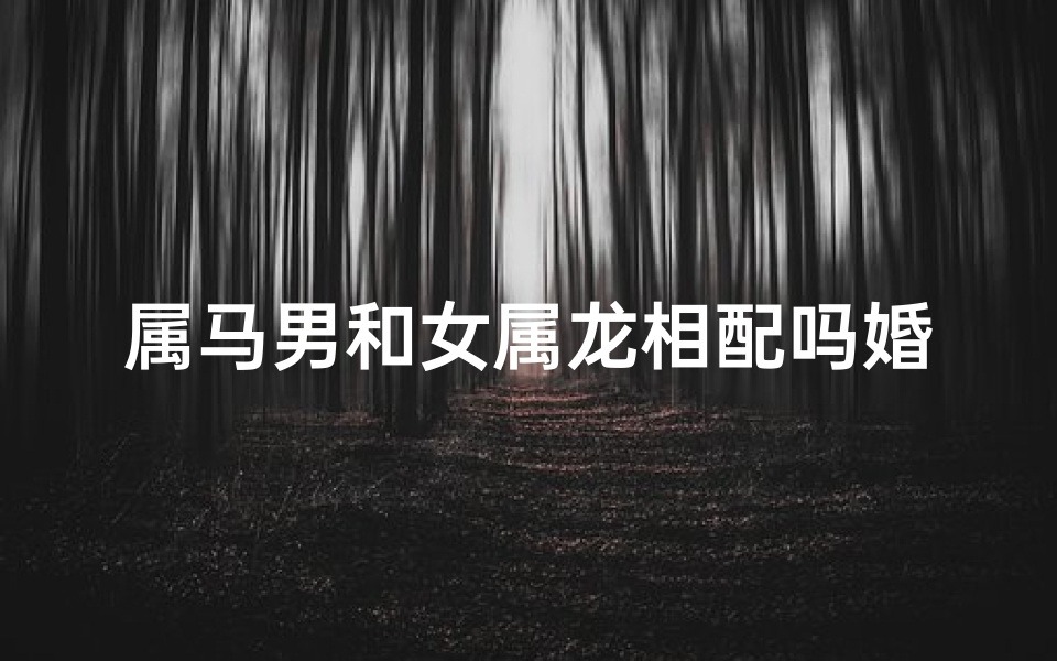 属马男和女属龙相配吗婚姻(属马男与女属龙：相配婚姻的奥秘)