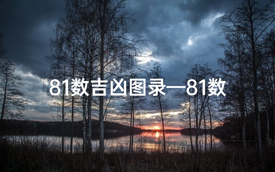 81数吉凶图录—81数理吉凶查对表