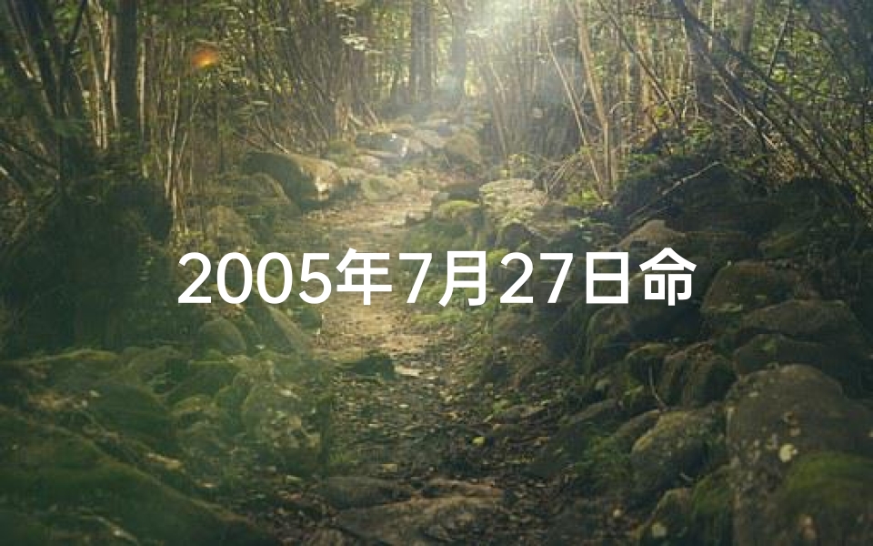 2005年7月27日命格_2005年7月27日农历是
