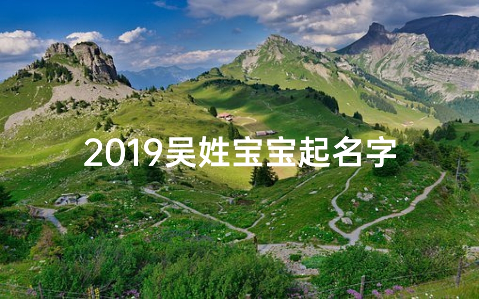 2019吴姓宝宝起名字,2019吴姓宝宝：精选创意名字大盘点