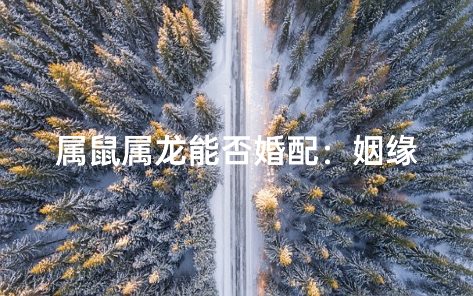属鼠属龙能否婚配：姻缘之谜揭晓