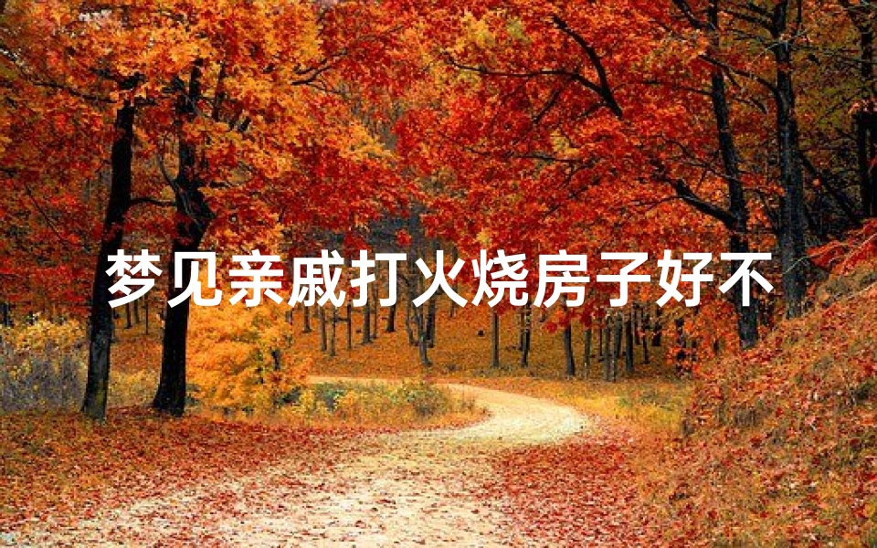 梦见亲戚打火烧房子好不好_梦见亲戚发火