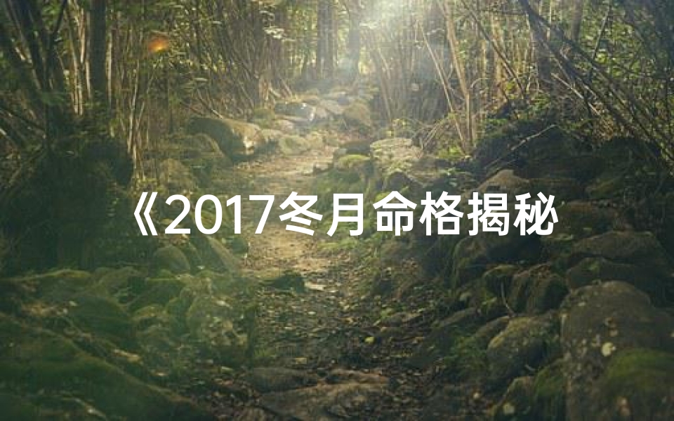 《2017冬月命格揭秘：探寻命运之谜》