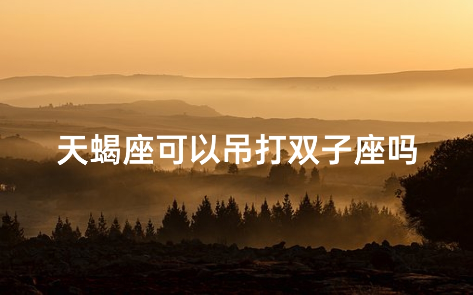天蝎座可以吊打双子座吗