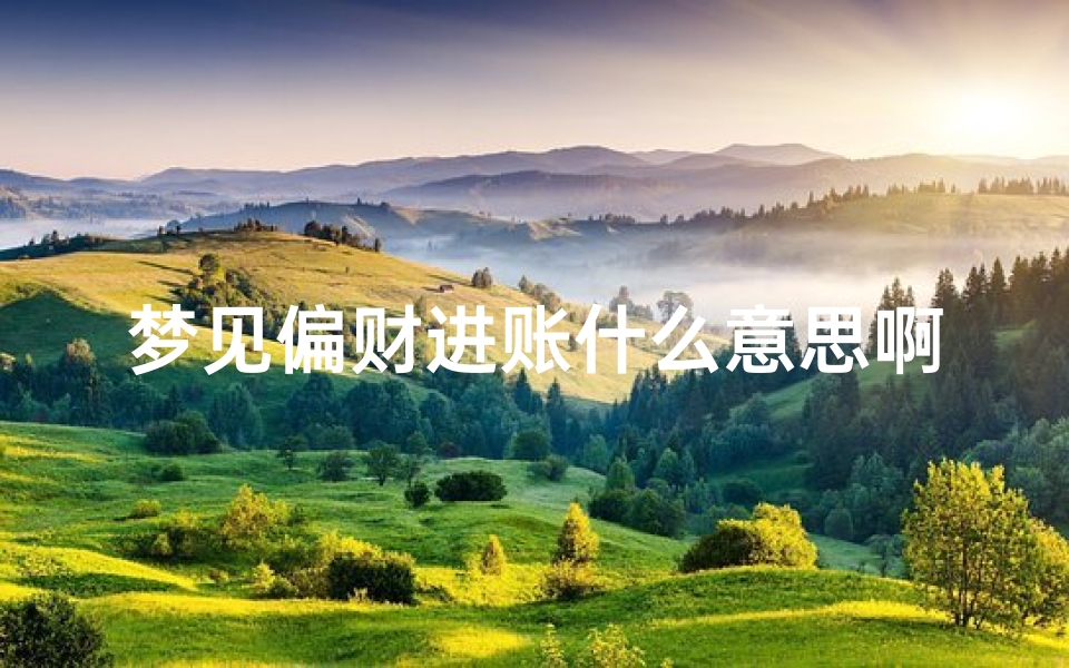 梦见偏财进账什么意思啊、梦见偏财进账什么意思啊解梦