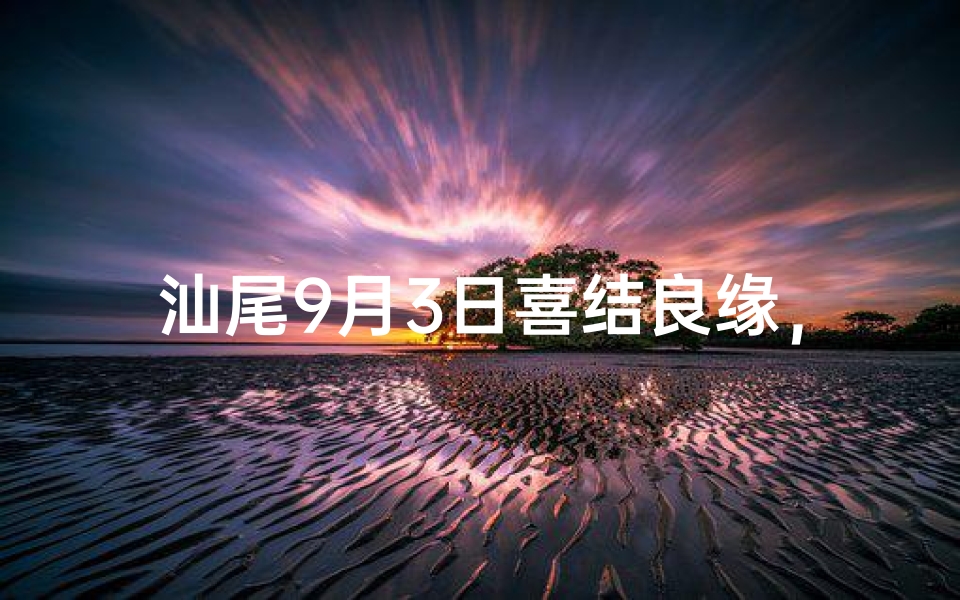 汕尾9月3日喜结良缘，订婚吉日见证爱情