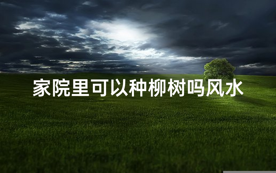 家院里可以种柳树吗风水_庭院里能种柳树吗