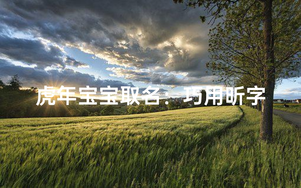 虎年宝宝取名：巧用昕字，寓意阳光灿烂的美好人生