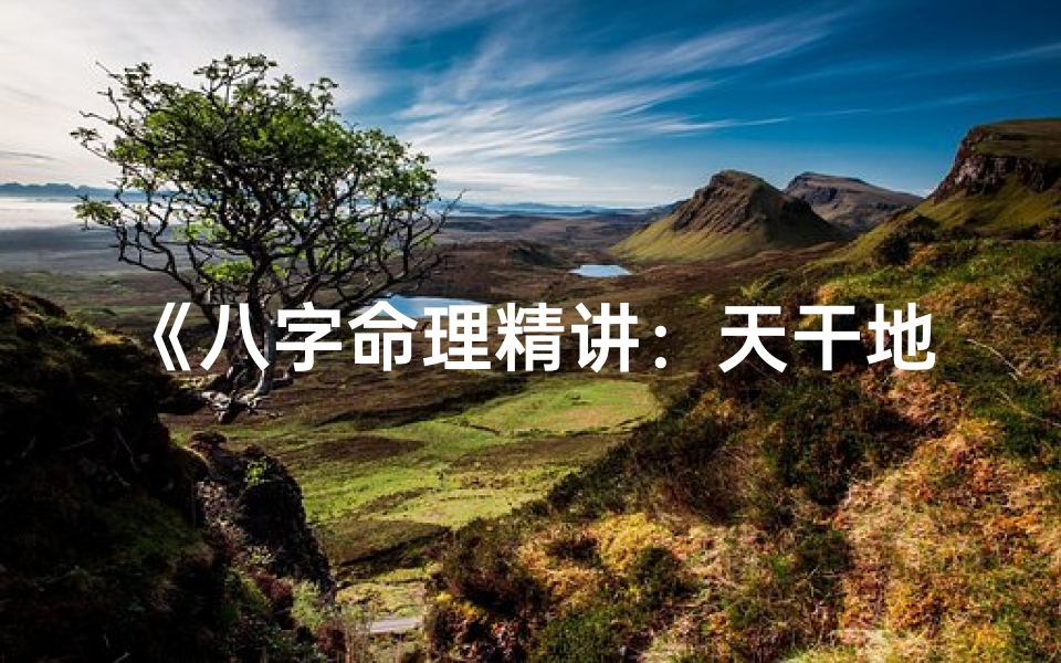 《八字命理精讲：天干地支奥秘揭秘》