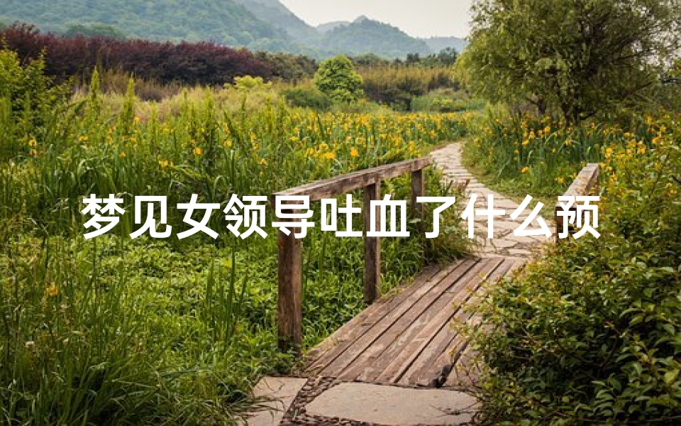 梦见女领导吐血了什么预兆-梦见女领导吐血了什么预兆解梦
